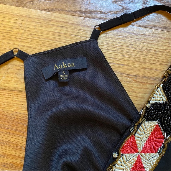 Aakaa Beaded Slip Dress - Picture 4 of 4